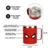 Spider-Man Bigface 14oz Vacuum Sealed Stainless Steel Coffee Mug - 3 of 4