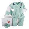 Baby Aspen "Big Dreamzzz" Baby M.D. Three-Piece Layette Set in "Doctor's Bag" Gift Box | BA16010GN - 2 of 4