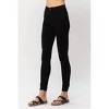 Women's Tummy Control Shark Bite Hem Skinny Jean - Judy Blue - 2 of 4
