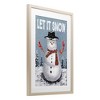 Stupell Industries Let It Snow Joyful Snowman Framed Print Under Glass Art - 2 of 4