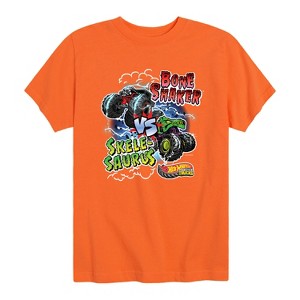 Boys' - Hot Wheels - Bone Shaker Vs Skelesaurus -Youth Short Sleeve Graphic T-Shirt Short Sleeve Graphic T-Shirt - 1 of 4