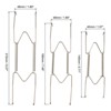 Unique Bargains Decorative Stainless Steel Invisible Wall Plate Kitchen Racks 12 Pcs - 2 of 4