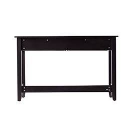 Chekshire 53" Black and Natural Wood Storage Console
