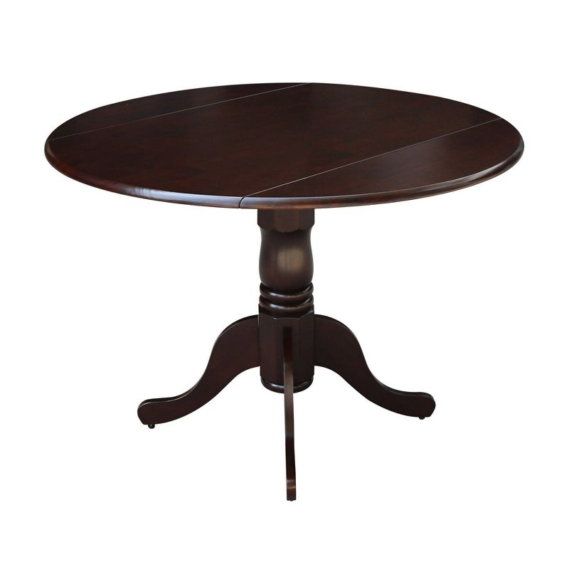 42" Mason Round Dual Drop Leaf Dining Table - International Concepts, 6 of 16