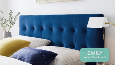 White Tufted Faux Leather Upholstered Twin Headboard
