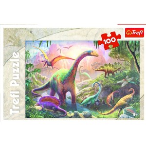 Trefl Dinosaur Land Kids Jigsaw Puzzle - 100pc - 1 of 4