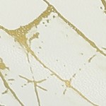 white, gold tone
