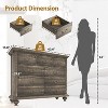9 Drawers Dresser for Bedroom, Wooden Chest of Drawer with Large Drawers & Metal Handles - 3 of 4