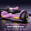 Mastgoal 6.5in Self Balancing Scooter -500W All Terrain Scooter with LED Lights & Bluetooth Speaker, Max Load 176lbs, for Ages 6-12 Kids - 4 of 4