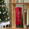 Northlight 36” VerticalHanging Christmas Decoration Organizer Storage Bag - 36" -  Red and Green - 4 of 4