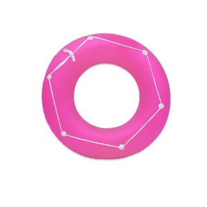 Poolmaster Frost Swimming Pool Float Tube - Neon Pink - 1 of 2