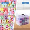 84-Piece 3-Tier Stackable Bead Organizer Box for Craft Supplies - 3 of 4