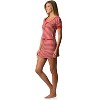 Casual Nights Women's Short Sleeve Striped Henley Nightie Shirt - 2 of 4