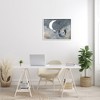 Stupell Industries Grey and Blue Celestial Love Sky Swinging by the Crescent Moon Stars - 2 of 4