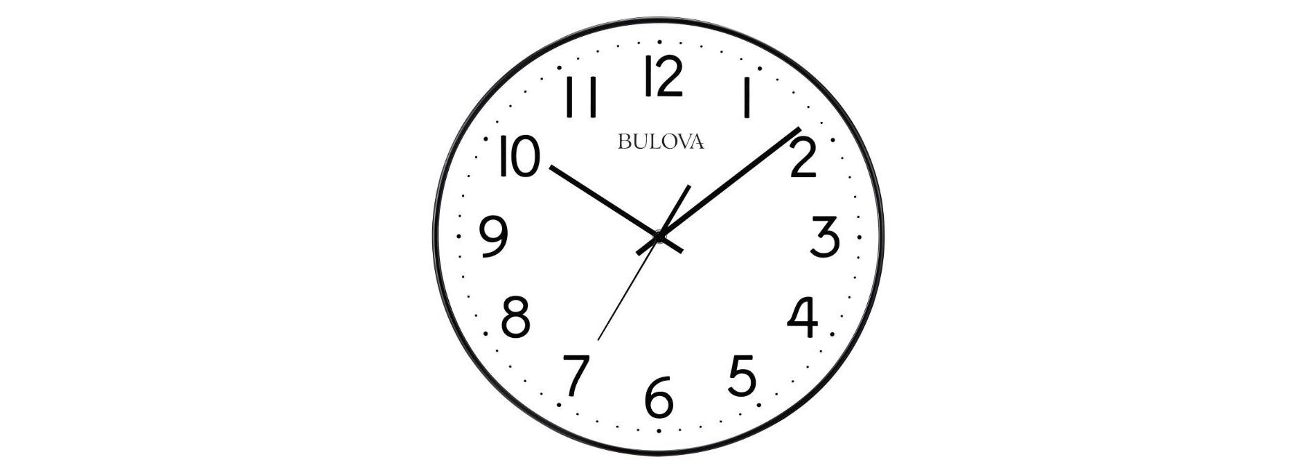Bulova Clocks Office Mate 16" Diameter Wall Quartz Clock