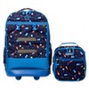 J World New York Duet Baseball Kids Backpack and Lunch Bag Set - Blue - Polyester