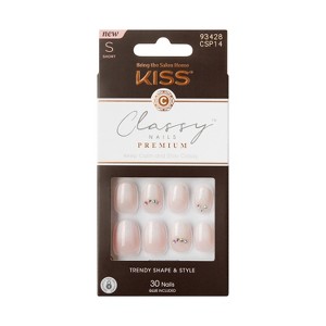 KISS Products Classy Fake Nails Premium - On Stage - 33ct - 1 of 4