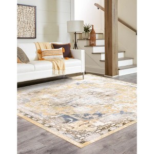 Unique Loom Highbury Jester Floral Indoor Woven Area Rug - 1 of 4