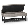 NicBex 43.7" Storage Bench Rectangle Storage Ottoman Bench with Open Bottom for Bedroom, Entryway - 4 of 4