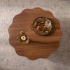 GDFStudio Riven Modern Wooden Irregular Coffee Table with Open Storage - 4 of 4