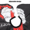 Unique Bargains Waterproof Polyester Haircut Hairdressing Barber Cape Black Red White 1 Pc - 3 of 4