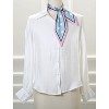 Allegra K Women's Skinny Ribbon Neck Scarf 34x4 inches(LxW) - 2 of 4