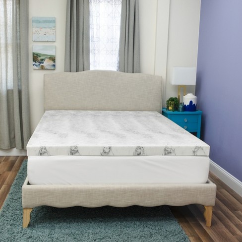 charcoal bamboo sensorpedic mattress foam memory topper infused target twin xl