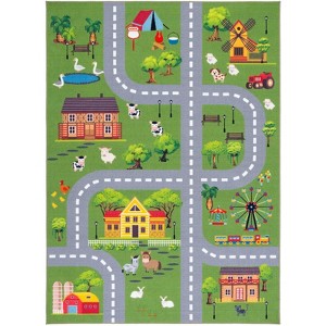 Kids Playhouse KPH235 Power Loomed Machine Washable Slip Resistant Rugs - Safavieh Kids - 1 of 4