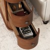 End Table with Charging Station, Sofa Side Table with Drawers, Accent Table Nighstand, No Assembly Required, Walnut - ModernLuxe - 4 of 4