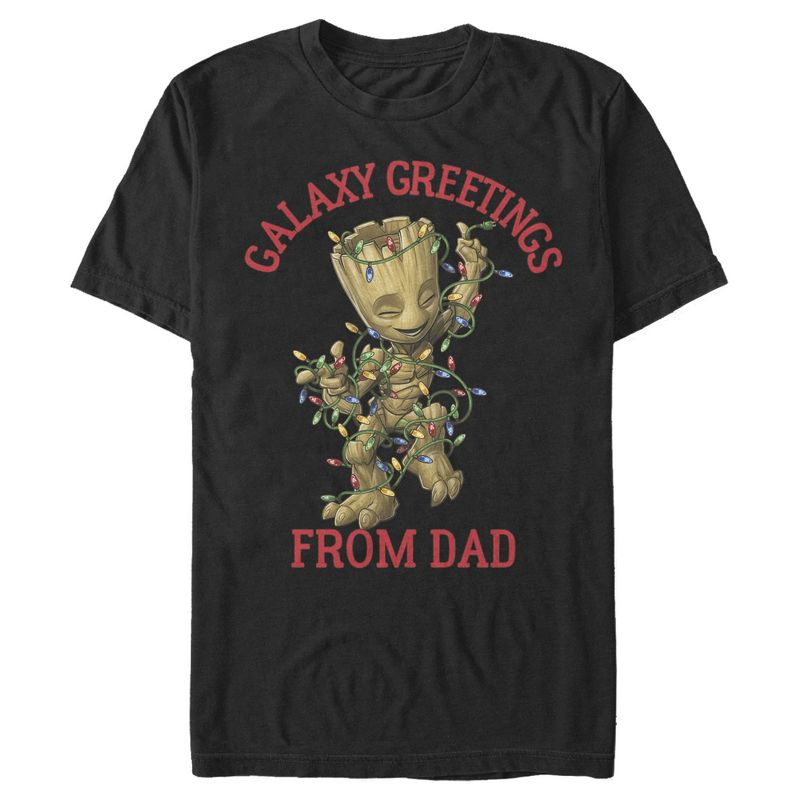 Men's Marvel Guardians of the Galaxy Dad Galaxy Greetings T-Shirt, 1 of 5