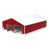 1/64 Red & White 2 Door 60ft x 80ft Wooden Tractor or Truck Shop STA-206 - 2 of 4
