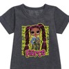 - LOL Surprise! - Fierce Graffiti Graphic Short Sleeve Fleece Dress - 2 of 3