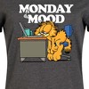 Women's Garfield Monday Mood Graphic T-shirt Dress - Heather Charcoal - Medium - 2 of 4