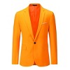 Cloudstyle Mens 3-Piece Suit Notched Lapel One Button Slim Fit Formal Jacket Vest Pants Set - 2 of 4