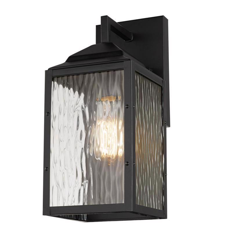 Globe Electric Miller 1-Light Black Downlight Wall Sconce, 1 of 2