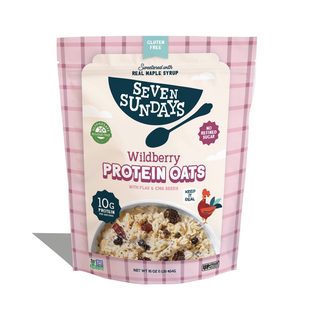 Seven Sundays Wild Berry Protein Oats - 16oz