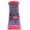 Memoi Women's Drink Up, Witches Low-Cut Non-Skid Socks Purple 9-11 - 2 of 4