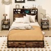 Tangkula Twin/Full/Queen/King Size Bed Frame w/ Storage Headboard, Metal Platform Bed Base with Charging Station & Under Bed Storage - 3 of 4