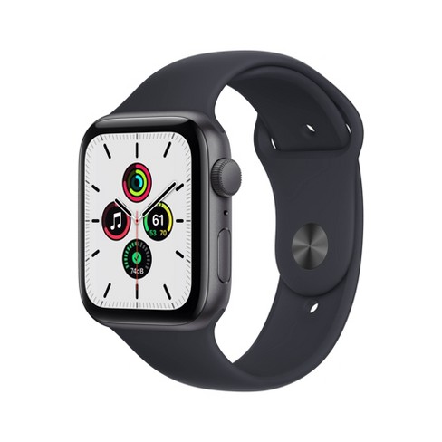 Apple Watch Se Gps Generation) 44mm Gray Aluminum With Midnight Sport Band : Target