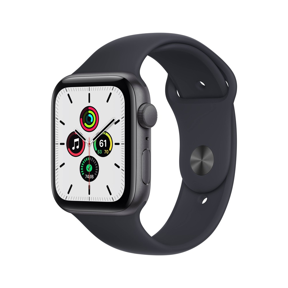 UPC 194252586167 product image for Apple Watch SE GPS (1st generation) 44mm Space Gray Aluminum Case with Midnight  | upcitemdb.com