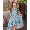 Secret Garden Rose Hi-Lo Ruffle Dress Mia Belle Girls - 4 of 4