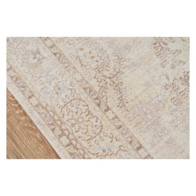Ivory Rectangular Braided Synthetic Stain-Resistant Rug 7'10" x 10'6"