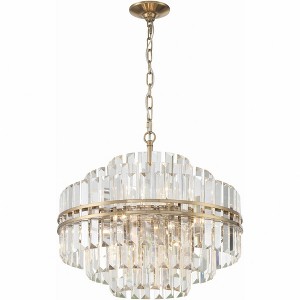 Crystorama Lighting Hayes 12 - Light Chandelier in  Aged Brass - 1 of 4