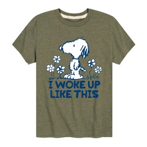 Boys' - Peanuts - Andy I Woke Up Like This Short Sleeve Graphic T-Shirt - 1 of 4