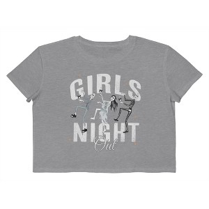 Social Collective Women Ghoul Out Short Sleeve Graphic Cotton Cropped Loose T-shirt - 1 of 4