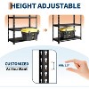 Acekool 3-Tier Steel Storage Rack - 36"W×16"D Adjustable Shelves, 770lb/Shelf Capacity for Garage, Pantry & Basement Organization - 4 of 4