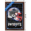 Trends International NFL New England Patriots - Neon Helmet 23 Framed Wall Poster Prints - 3 of 4