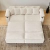 3-in-1 Convertible Sofa Bed with Hidden Storage, Tri-Mode Sofa with USB Charging and Cup Holders, Corduroy Sofa with Metal Frame-Coolbibila - 2 of 4