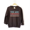 Simply Sage Market You Are Enough Stripes Sweatshirt - 3 of 4