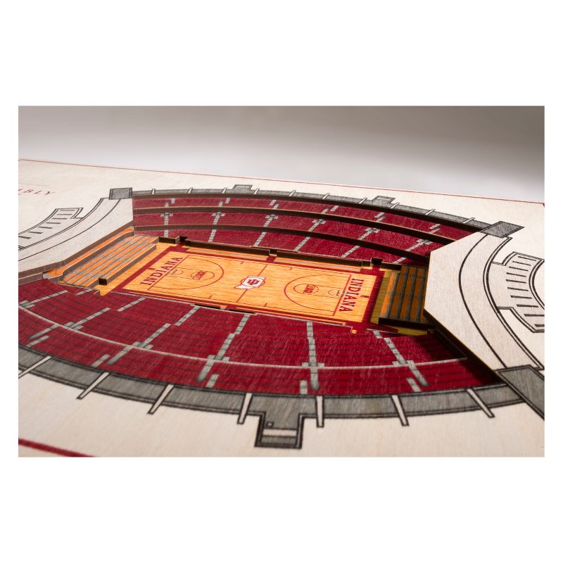 NCAA Indiana Hoosiers 5-Layer Stadiumviews 3D Wall Art, 2 of 6
